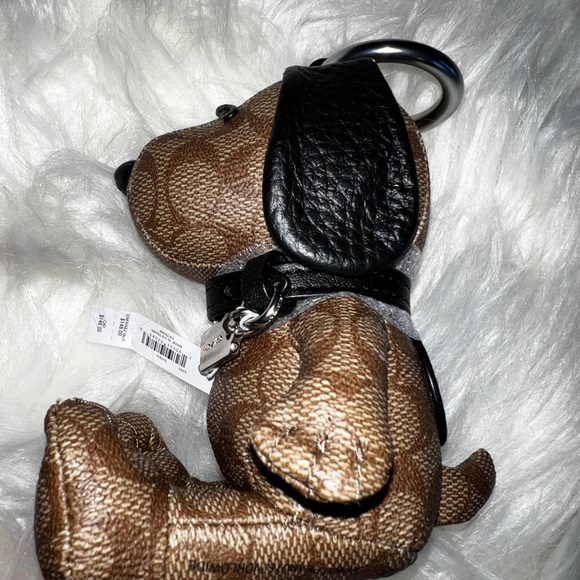 Coach X Peanuts Snoopy Bag Charm in Signature Canvas - Picture 2 of 3